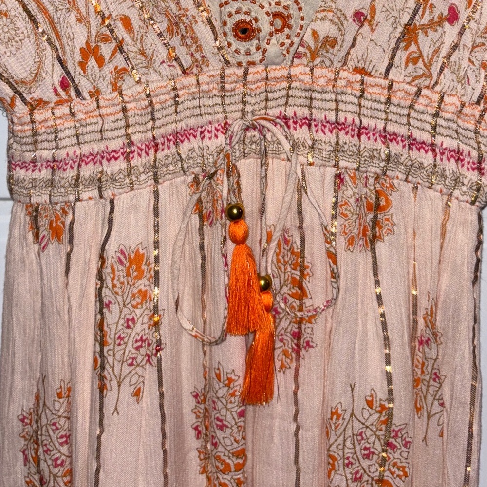 Ananta Boho Beautiful Metallic threaded MAXI~Made in India~BRAND NEW - Picture 7 of 16